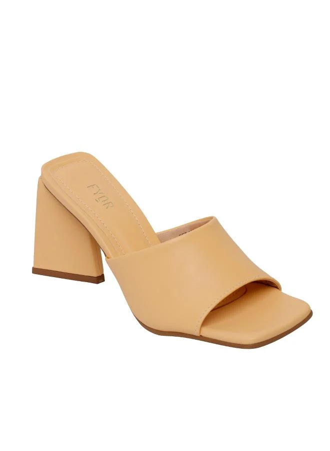 فايور Minimal Block Heel Mule BSS 050